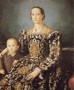 Agnolo Bronzino Eleonora of Toledo and her Son Giovanni oil